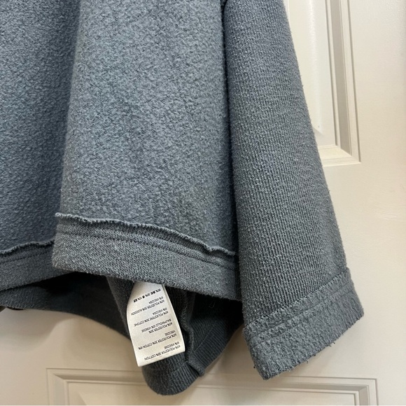 Free People Huntington Fleece Cowl Neck Sweatshirt Pullover in Gray, Size XS - Picture 7 of 11